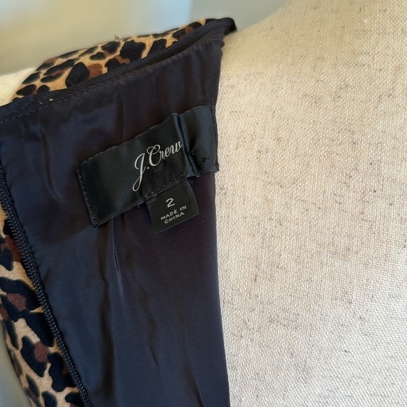 J. Crew Leopard Print Sheath Dress - Picture 12 of 15